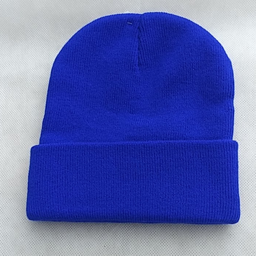 Blue color beanie hat